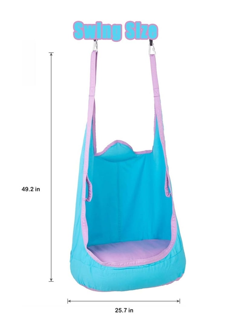General - Capsule sensory swing, sling chair with inflatable cushion, indoor and outdoor children's hammock, joy therapy sensory swing - Image 1