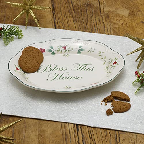 Pfaltzgraff Winterberry Bless This House Plate - 11-Inch - Image 3