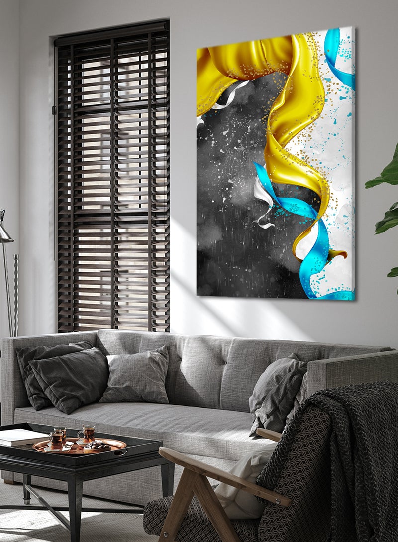 LOWHA Canvas Wall Art Stretched Over Wooden Frame with Art Pattern  Painting - Image 1