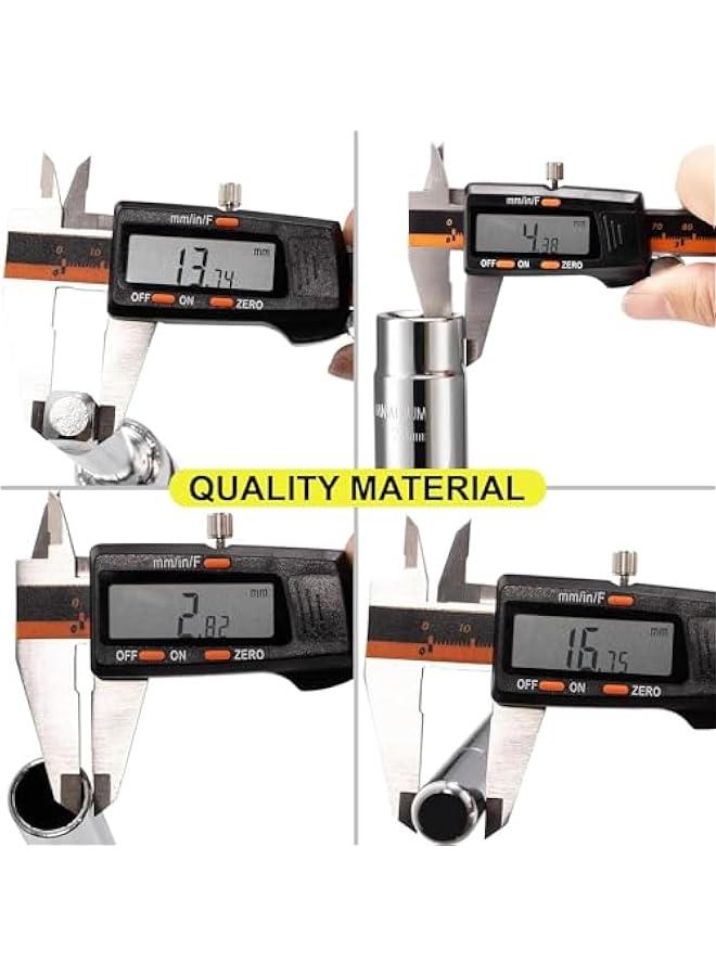 25 Universal Extended Lug Wrench, 4 Way Tire Iron Nut Wrench Set with Oxford Storage Bag and Standard Sockets (17mm/19mm,21mm/23mm) for Heavy Duty Cross Wheel Wrench, Lug Nut Removal Tool - Image 3