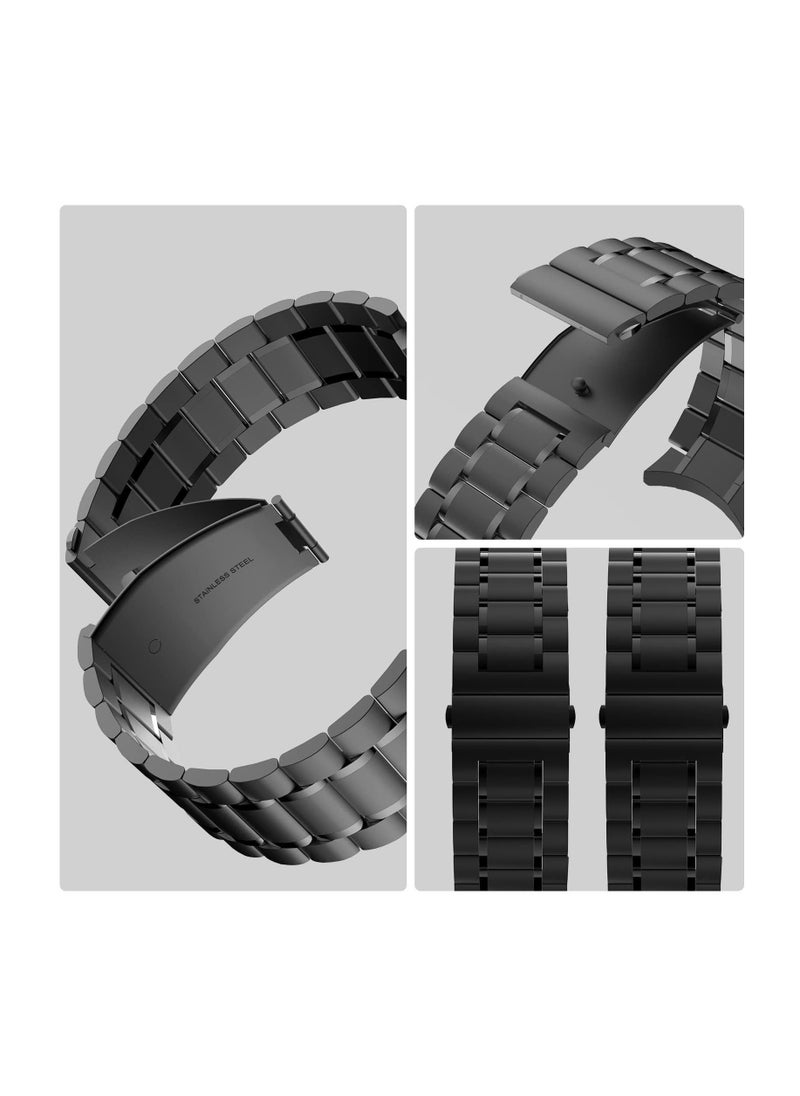 Anmi - 1 PCS Replacement Stainless Steel Band  for Huawei Watch GT4 46mm(Black) - Image 1