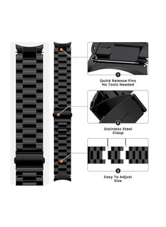 Anmi 1 PCS Replacement Stainless Steel Band  for Huawei Watch GT4 46mm(Black)  - Image 2