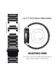 Anmi 1 PCS Replacement Stainless Steel Band  for Huawei Watch GT4 46mm(Black)  - Image 4