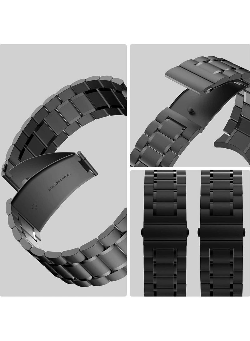 Anmi 1 PCS Replacement Stainless Steel Band  for Huawei Watch GT4 46mm(Black) - Image 3