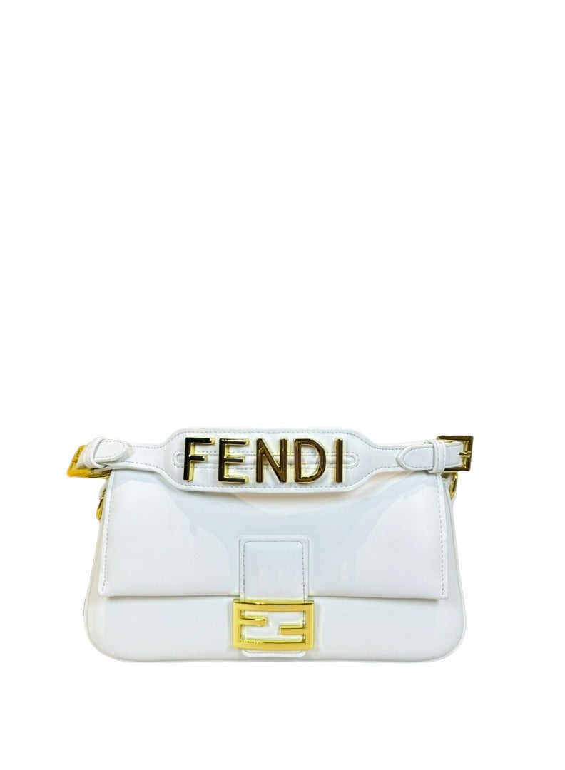 Baguette Leather Shoulder Bag - Image 1