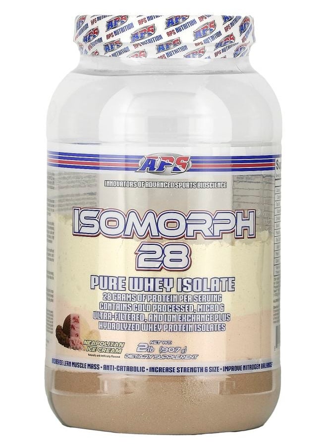 APS - Isomorph 28 Pure Whey Isolate Neapolitan Ice Cream 2 lb (907 g) - Image 1