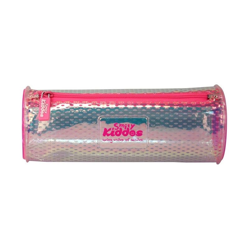 SMILY KIDDOS Smily Kiddos Glossy Pencil Pouch Pink - Image 1