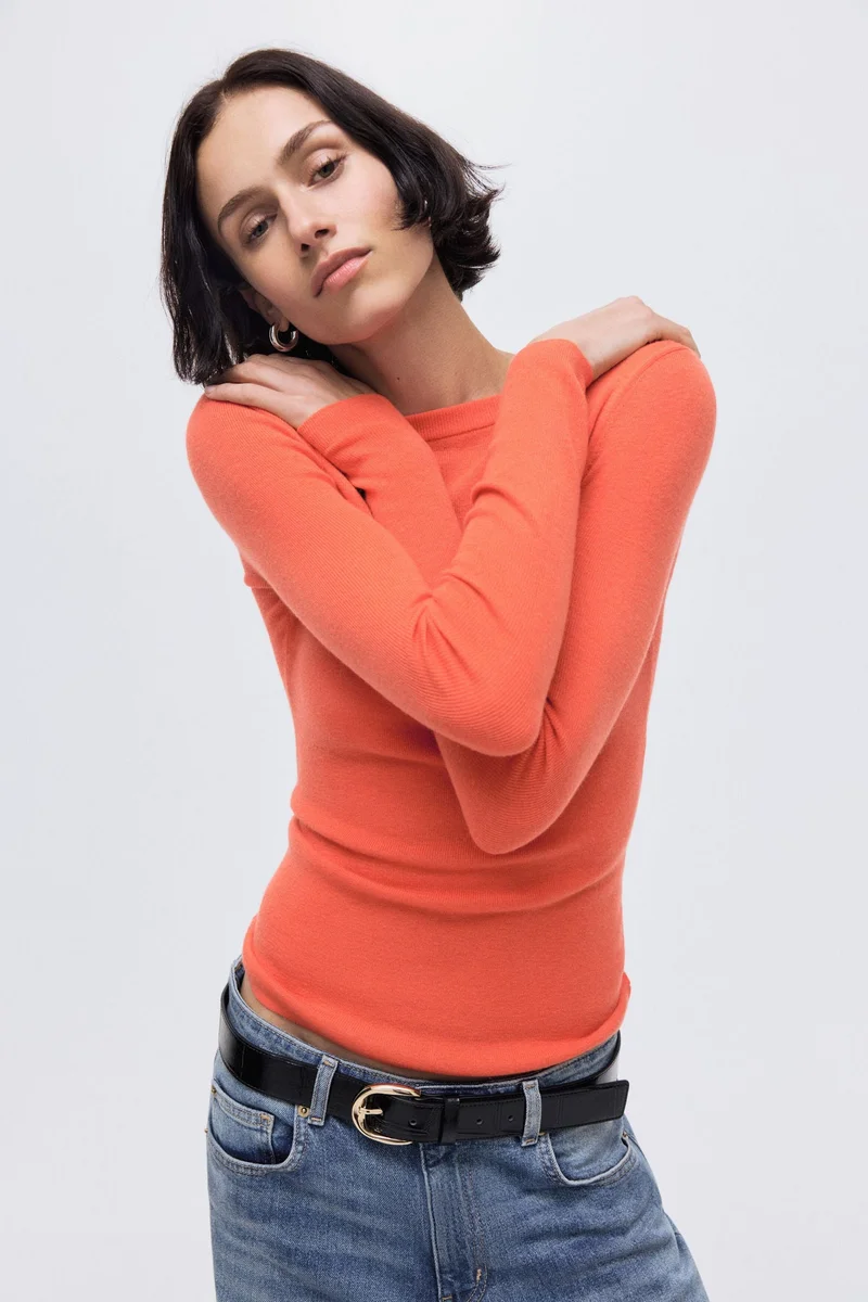 H&M Fine-knit cashmere-blend top