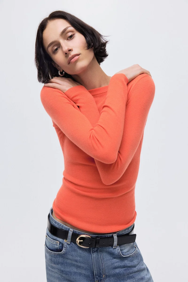 H&M Fine-knit cashmere-blend top