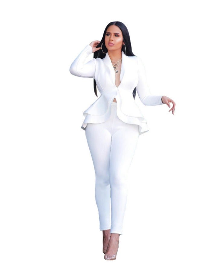 Shougu Fashionable Ruffled Professional Suit  - Image 1