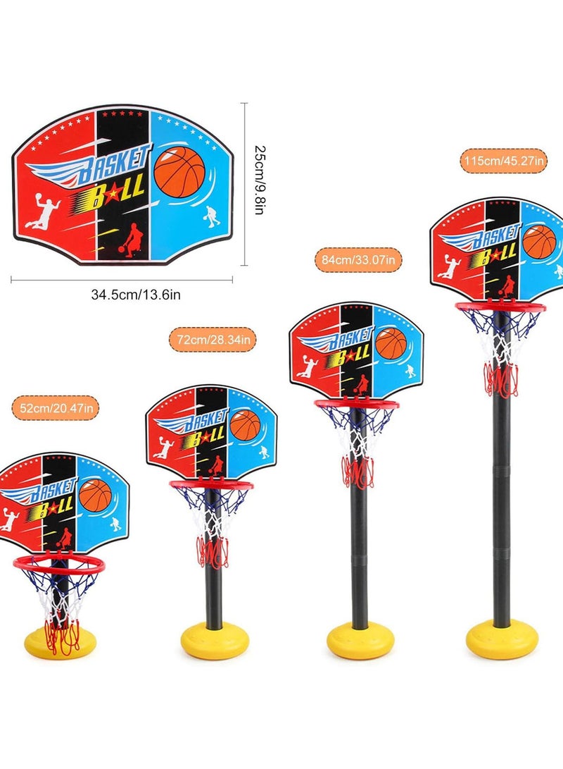 GGOOT Kids Basketball Stand - Mini Basketball Goal Toys Sets,Adjustable Play Toddler Basketball Hoop Toy Set with Backboard, Pump, Base  - Image 4