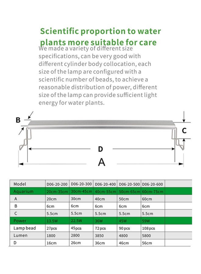 نيبمينينت Fish Tank Light LED Aquarium - EU Plug Multicolour - Image 2