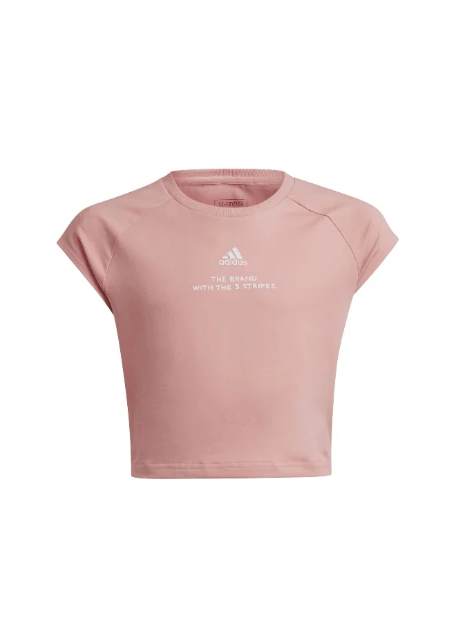 اديداس adidas Jg Jam T Pink Training T-Shirts 7-8Y