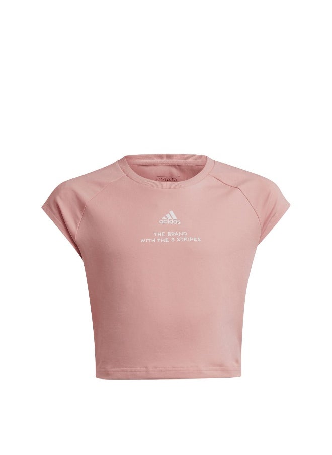 Adidas - adidas Jg Jam T Pink Training T-Shirts 7-8Y - Image 1