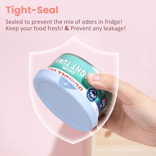 Purekra 4 Packs Silicone Can Lids for Canned Goods, 3.0''|3.2''|3.5''|4.0-inches Fit for 5oz, 5.5oz, 12oz, 12.5oz, 15.6oz 16oz etc. | Food Sealing Lids | Can Covers Toppers | Different Sizes - Image 4