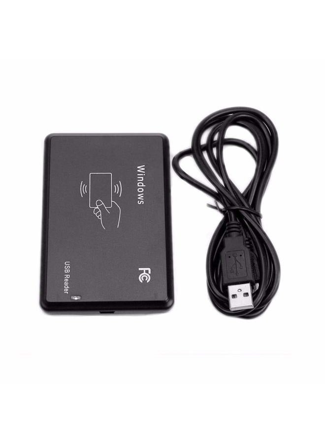 HiLetgo 125Khz EM4100 USB RFID ID Card Reader Swipe Card Reader Plug and Play with Cable First 10 Digit (Only Read 125kHz ID Card, Cannot Read IC Card. See Product Pictures) - Image 1