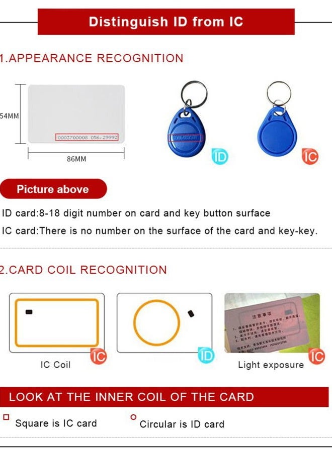 HiLetgo 125Khz EM4100 USB RFID ID Card Reader Swipe Card Reader Plug and Play with Cable First 10 Digit (Only Read 125kHz ID Card, Cannot Read IC Card. See Product Pictures) - Image 3