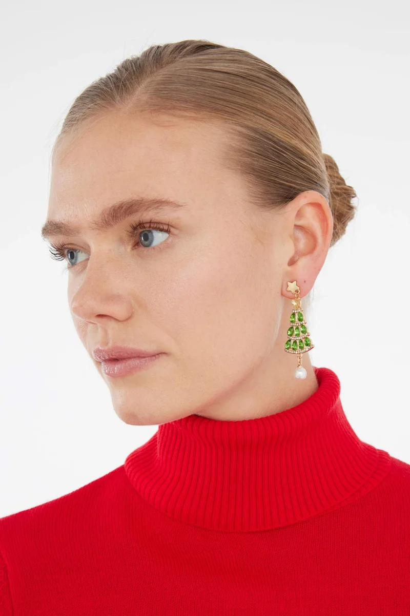 Defacto  Woman Christmas Tree Themed Earrings for Women | Best Price UAE