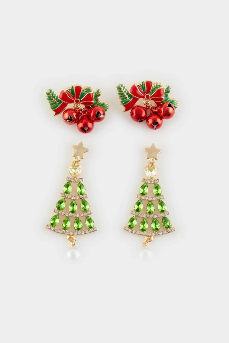 Defacto  Woman Christmas Tree Themed Earrings for Women | Best Price UAE