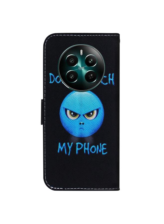 S-TOP Case For Realme 12+ Coloured Drawing Flip Leather Phone Case - Image 4