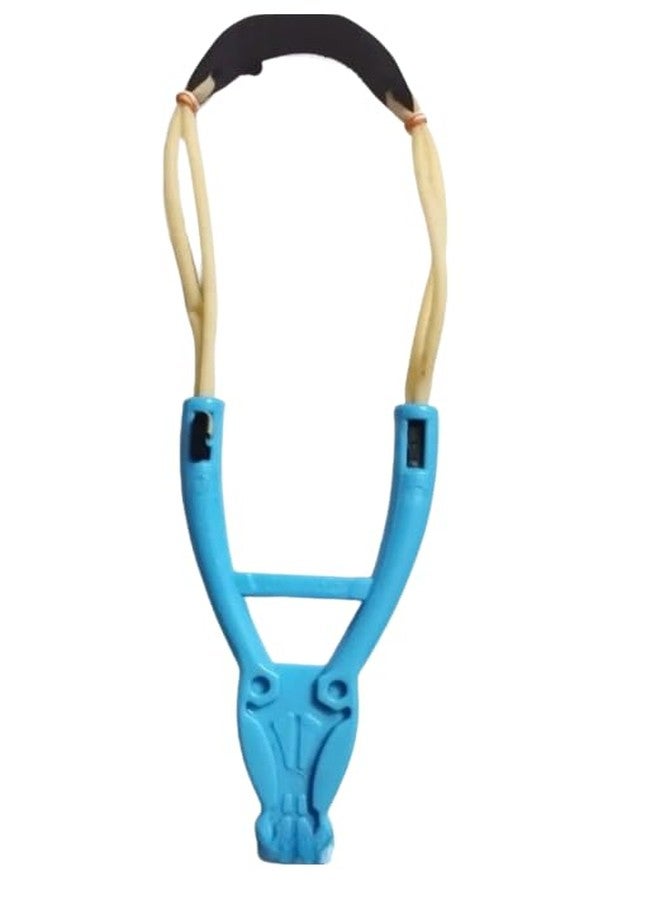 LUCKYMORDEN (Pack of 2 Pcs) Slingshot (Gulel) Toy for Kids/Flat Rubber Slingshot Gulel Catapult for Sports/Gulel for Outdoor Games/Strong Sling Shot Rubber for Perfect Aim with Strong Grip for Kids - Image 3