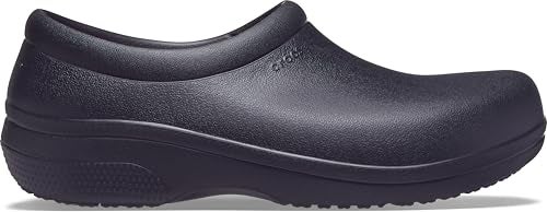 Crocs Unisex-Adult On The Clock Clog, Slip Resistant Shoes for Women and Men, Black, 7 Men/9 Women - Image 2