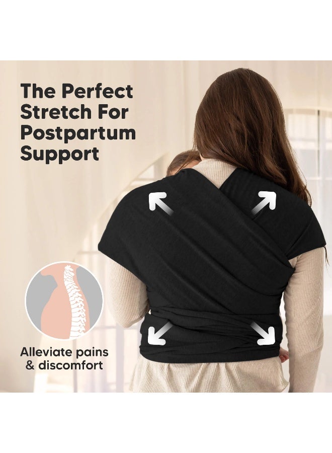 KeaBabies Original Baby Wrap Carrier, Newborn Baby Sling, Ergonomic, Saddle Brown - Image 5