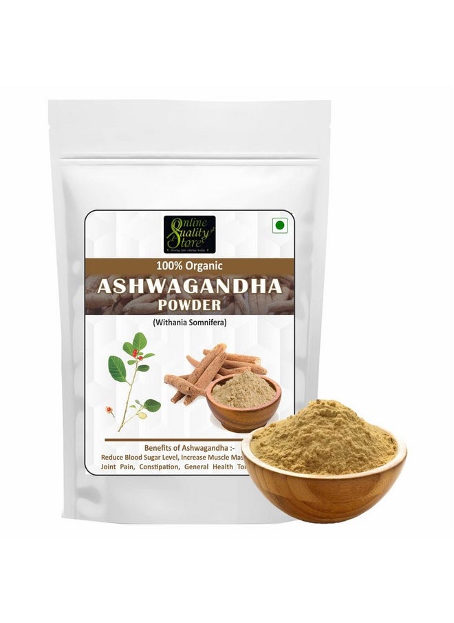 Online Quality Store Organic Ashwagandha Powder - 100G | For Stress Relief, Anxiety Support, Immune System Booster  - Image 1