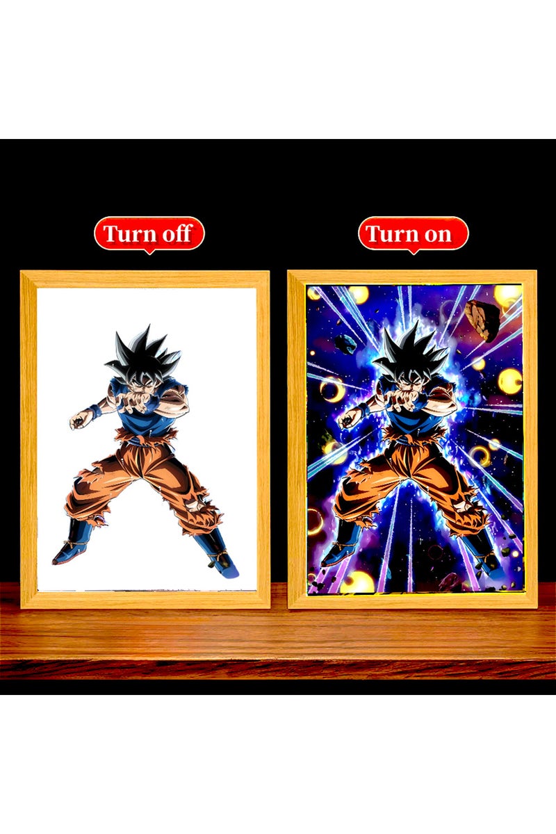 USB Dragon05 Anime Figure Dragon Ball Light Painting Photo Frame Goku Vegeta Led Night Light Birthd