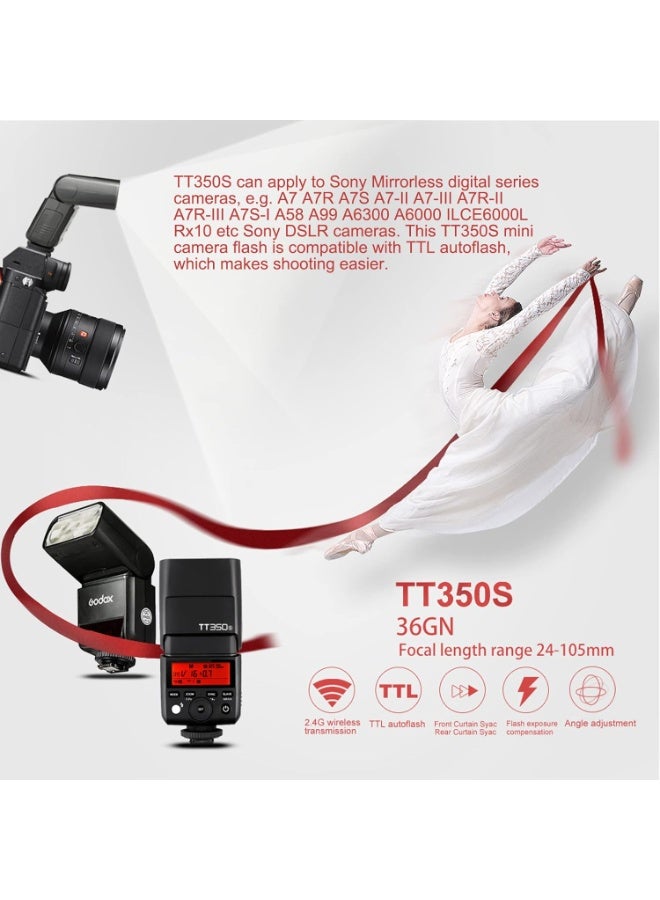 Godox GODOX Tt350S Speedlight For Sony Mirrorless Ttl Hss, Black, TT350-S - Image 2