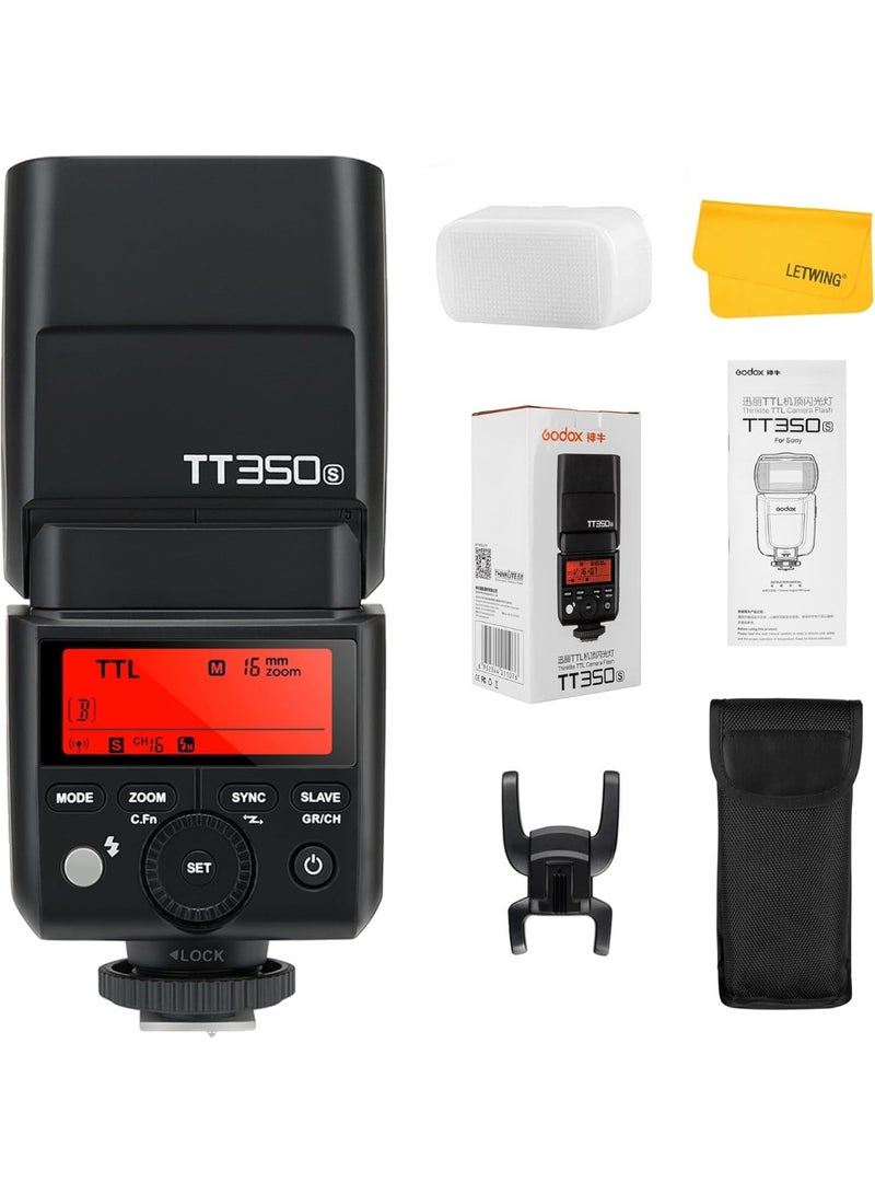 Godox GODOX Tt350S Speedlight For Sony Mirrorless Ttl Hss, Black, TT350-S - Image 1