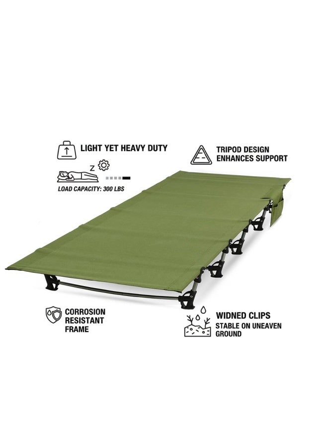 مختبر المغامرة سرير تخييم خفيف الوزن قابل للطي - سرير تخييم محمول قابل للطي للمشي لمسافات طويلة والشاطئ والمغامرات الخارجية - Image 3