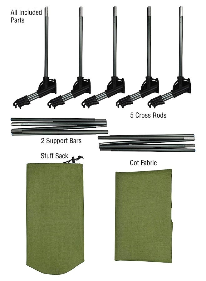 مختبر المغامرة سرير تخييم خفيف الوزن قابل للطي - سرير تخييم محمول قابل للطي للمشي لمسافات طويلة والشاطئ والمغامرات الخارجية - Image 5