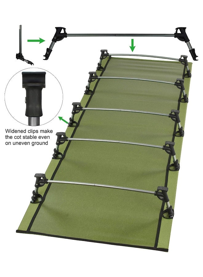 مختبر المغامرة سرير تخييم خفيف الوزن قابل للطي - سرير تخييم محمول قابل للطي للمشي لمسافات طويلة والشاطئ والمغامرات الخارجية - Image 4