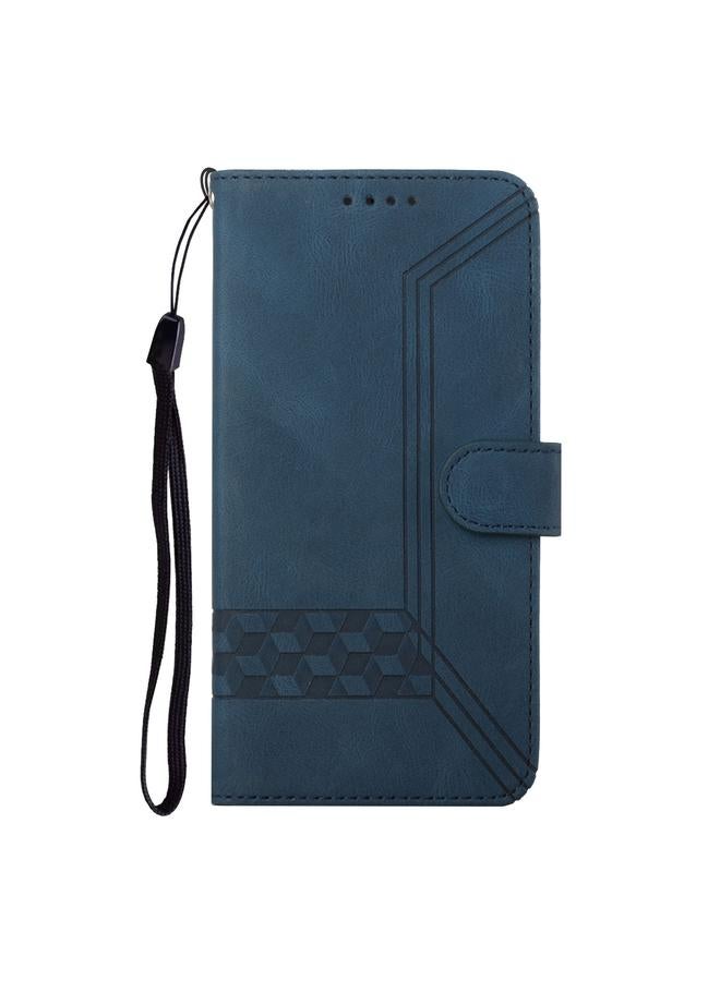 S-TOP Case For OPPO A15 Cubic Skin Feel Flip Leather Phone Case - Image 2