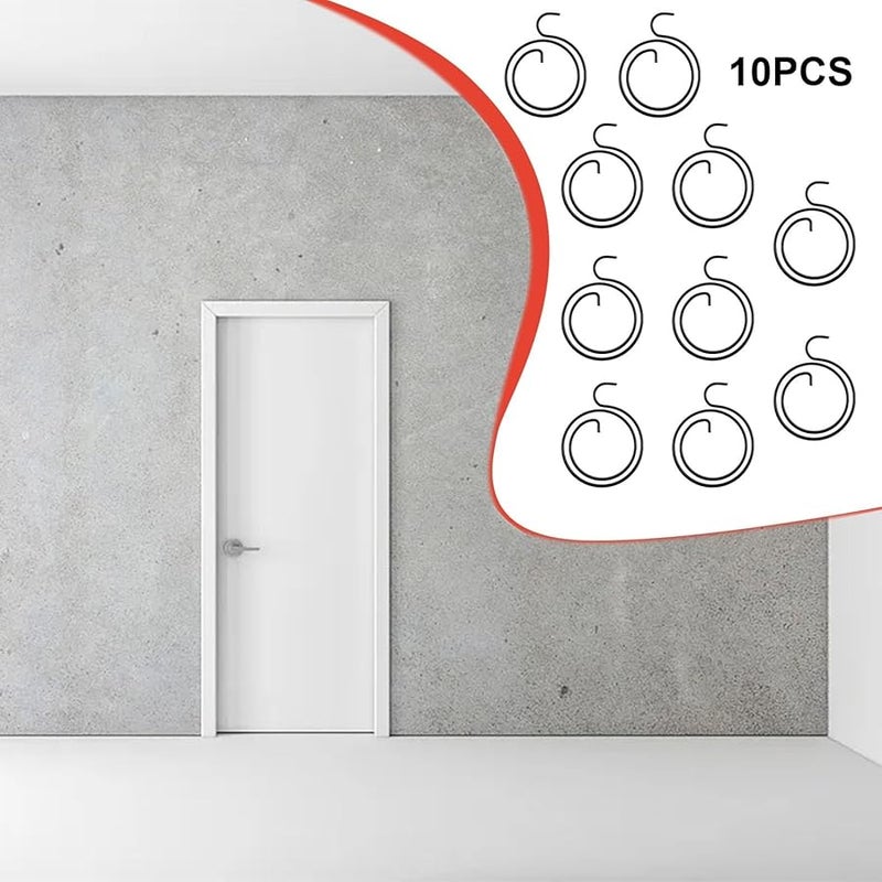 مقبض الباب ذراع مزلاج استبدال نابض 1 2 مم سمك 27 مم قطر مطلي بالزنك الأسود غير اللامع - Image 5