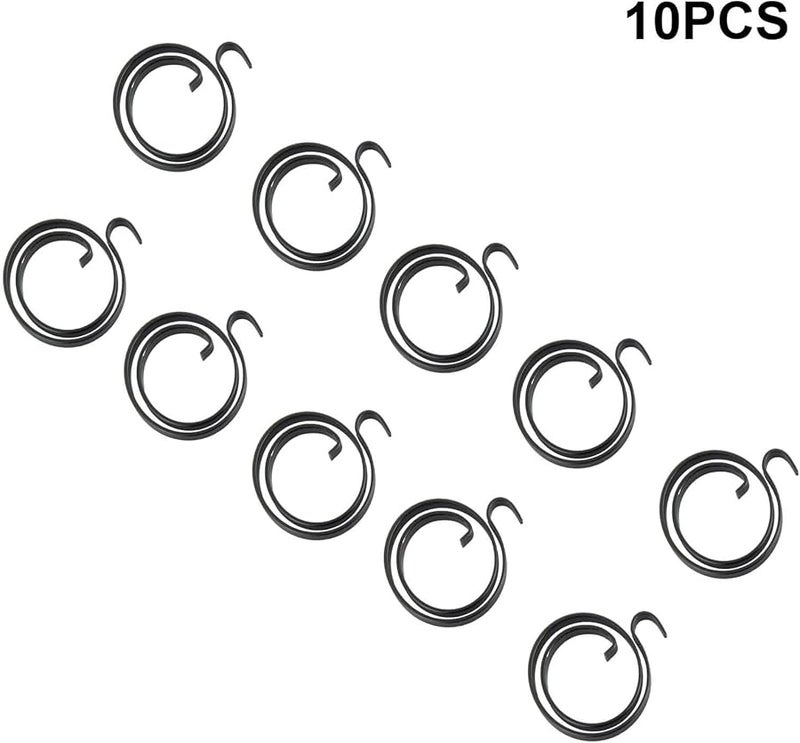 مقبض الباب ذراع مزلاج استبدال نابض 1 2 مم سمك 27 مم قطر مطلي بالزنك الأسود غير اللامع - Image 4