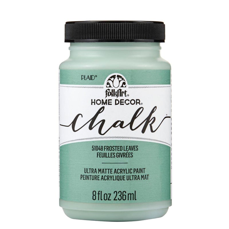 FolkArt Home Dcor Chalk Paint Frosted Leaves 8 fl oz Acrylic Chalk Paint with an Ultra Matte Finish 51048