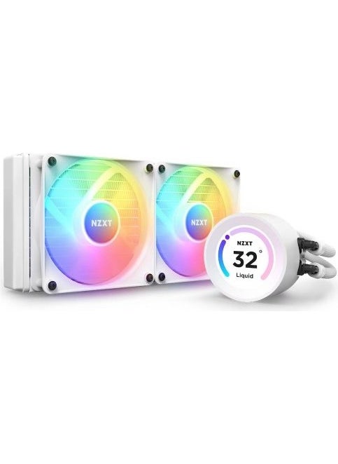 NZXT - Kraken Elite 240 Rgb RL-KR24E-W1 240MM White Processor Liquid Cooler - Image 1