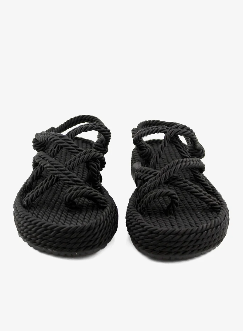 Mumka Nomads Finger - Black Rope Sandals Nomads Finger - Black for Men | Best Price UAE
