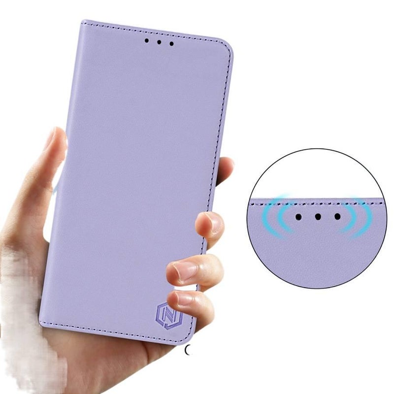 غطاء واقي بملمس جلد لـ Samsung Galaxy S10 مع حامل بطاقات وحامل قائم مع مغناطيس قوي مع مقاوم للخدش باللون أحمر مغناطيسي بوظيفة حامل للمكتب المنزلي للتنقل اليومي للاستخدام المنزلي - Image 5