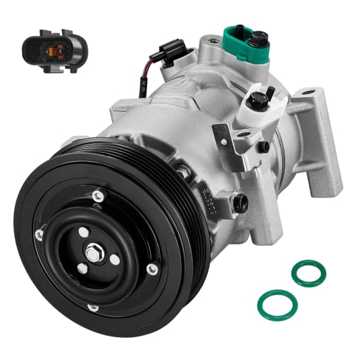 BDFHYK 178324 Air Conditioning AC Compressor with Clutch Compatible with Hyundai Accent 2012 2013 2014 2015 2016 2017 L4 16L Compatible with Kia Rio 20122017 L4 16L - Image 1