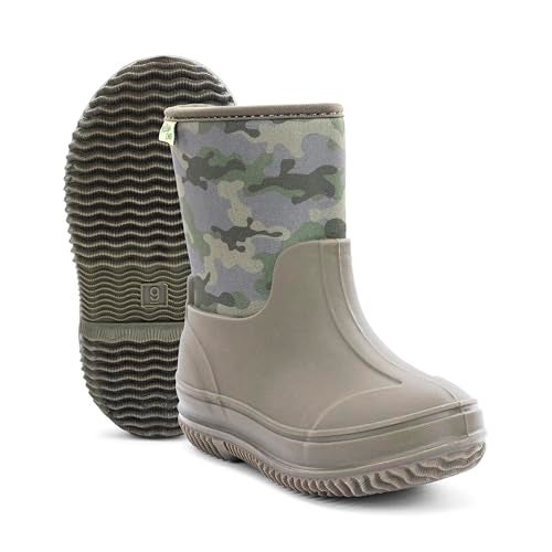 Western Chief Kid's Freestyle Neoprene Rain Boot, Olive, 1 - Image 5