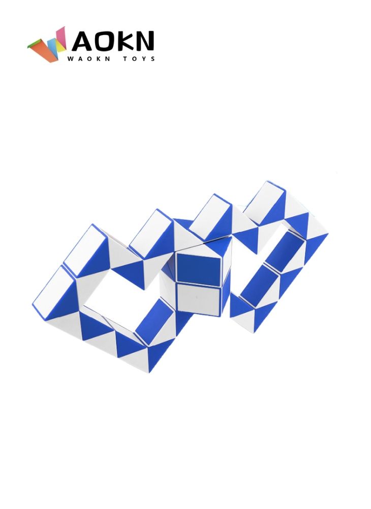 WAOKN Snake Puzzle 24 Blocks Twist Magic Snake Brain Teaser Sensory Toys, Small Gifts, Maomaoyu Magic Cube Snake Toy, Twist Puzzle Toy for Children's Party and Party Bags, Children's Birthday Party 