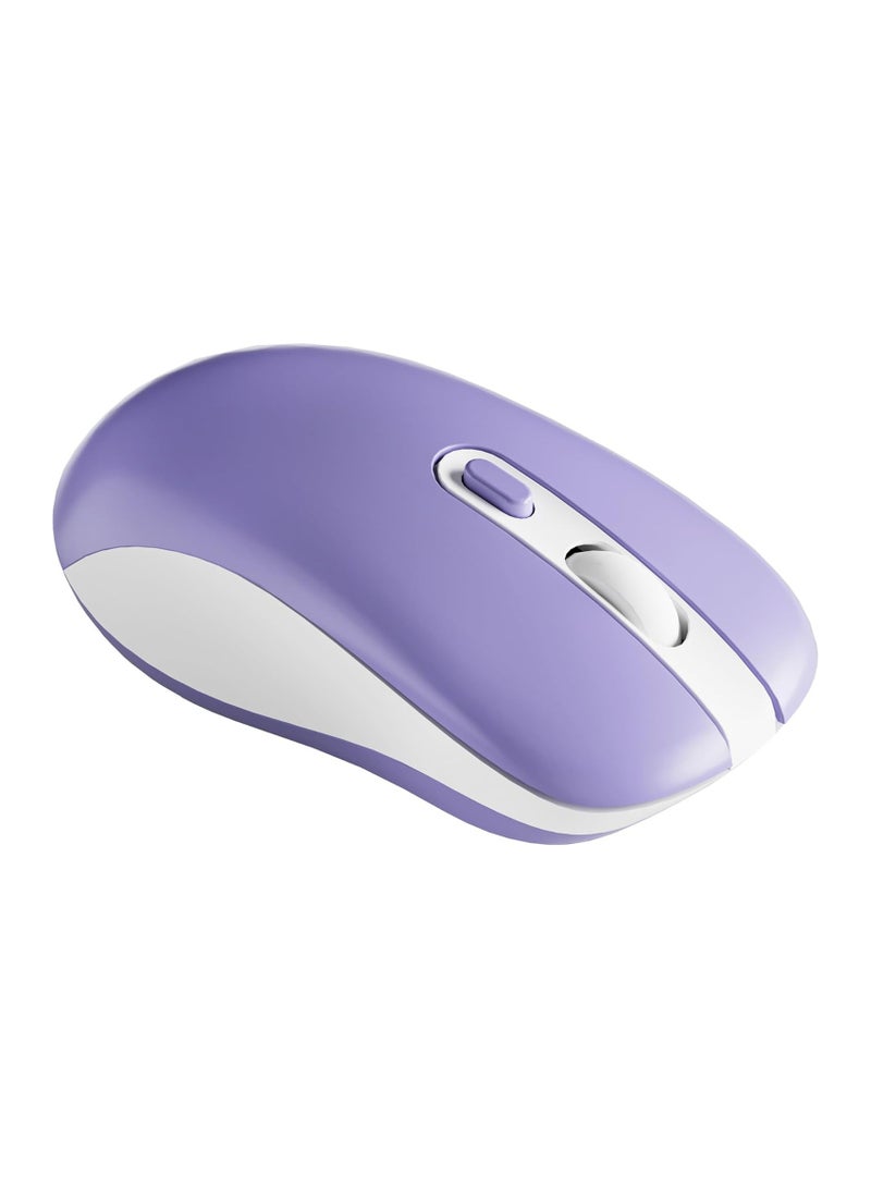 general Wireless Mouse, Dual Mode Computer Mouse, 2.4G Optical Mouse with USB Receiver, Rechargeable Bluetooth Mouse, DPI Adjustable,3 Device Connection, Cordless Mice for Laptop, PC - Image 1