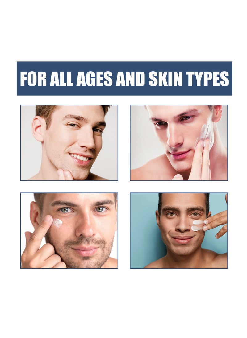 East Moon - Men's Face Cream,6 in 1 Men's Face Moisturizer (50ml), Men's Eye Bag Treatment & Face Lotion, Men's Anti-Aging, Anti-Wrinkle & Dark Spots - Image 1