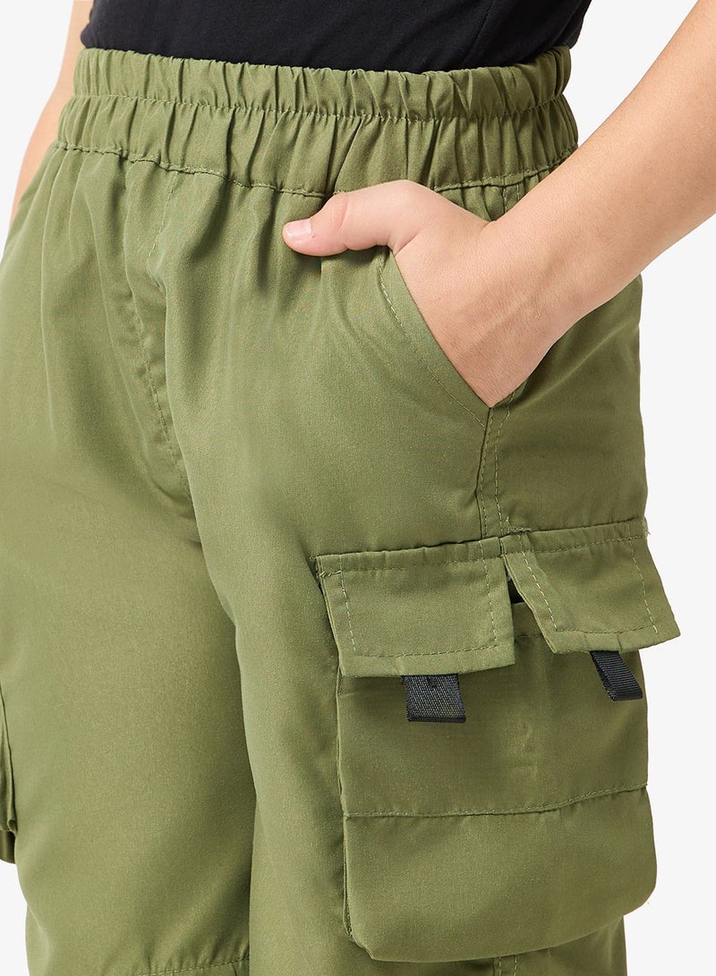 Pinata Green Cargo Shorts - Image 2