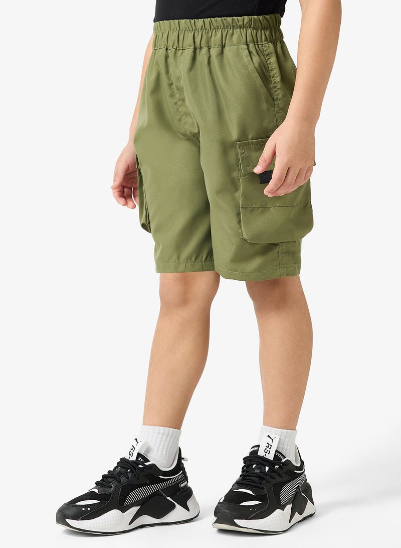 Pinata Green Cargo Shorts - Image 3