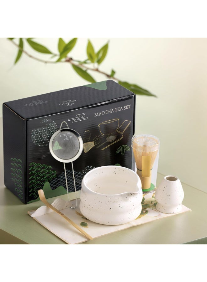 Nadrab 7PCS Matcha Whisk Set Bamboo Matcha Tools for Stirring Matcha Tea  Matcha Tea Tool  Matcha Tea Set Traditional Tea Set - Image 1