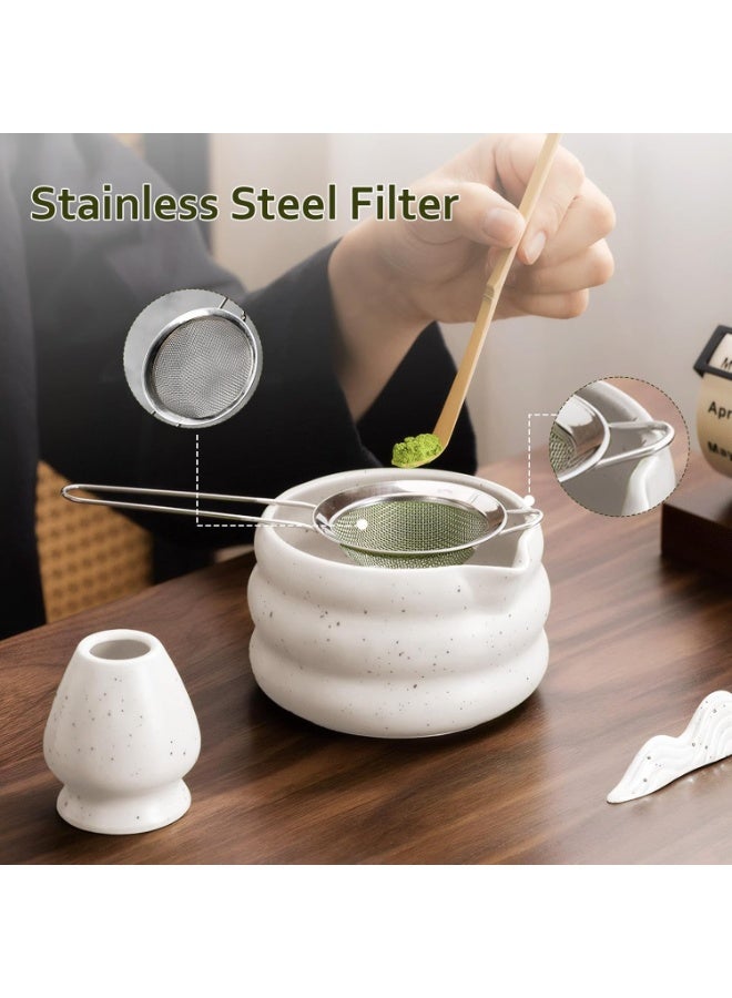 Nadrab 7PCS Matcha Whisk Set Bamboo Matcha Tools for Stirring Matcha Tea  Matcha Tea Tool  Matcha Tea Set Traditional Tea Set - Image 5